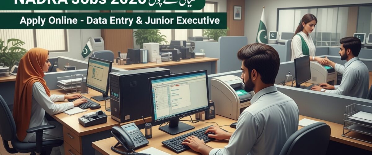 NADRA Jobs 2026: Data Entry Operators & Junior Executives Apply Online