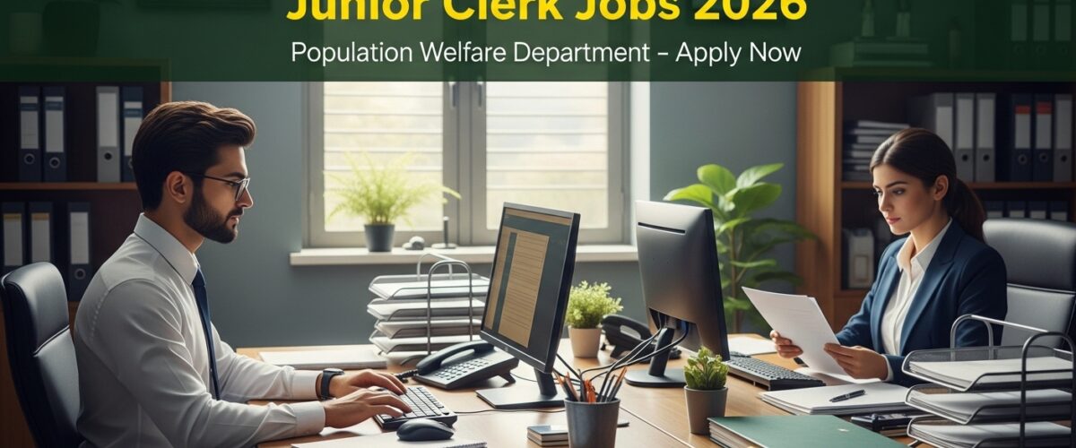 Junior Clerk Jobs in Population Welfare Department: Your Complete Guide